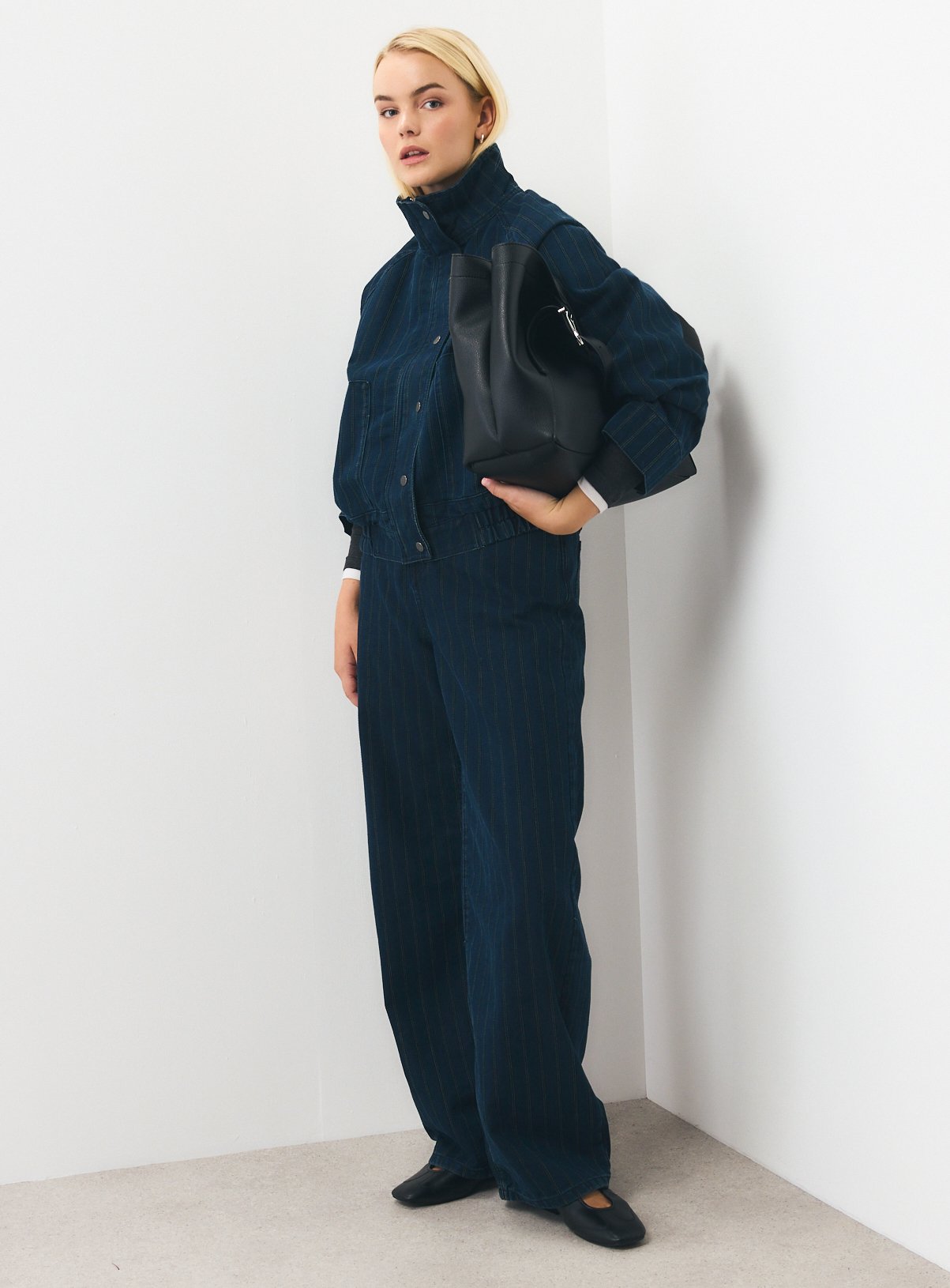 Dark Denim Baggy Wide Leg Co-ord Jeans 16L - Image 2 thumbnail